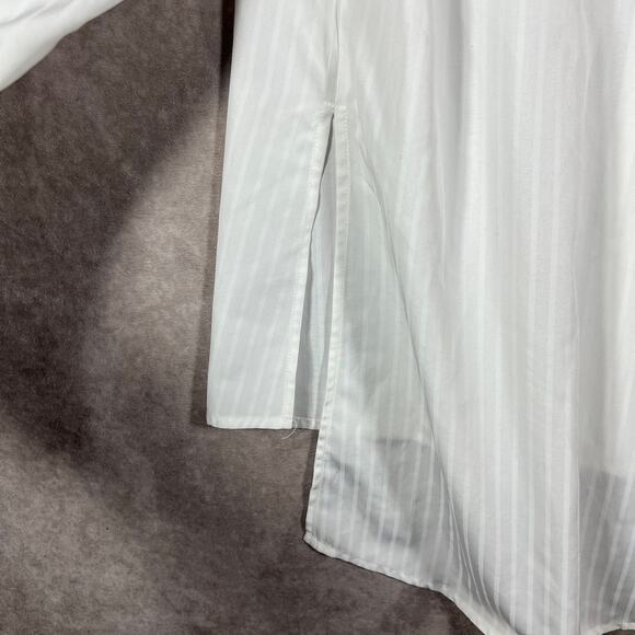 The Fifth Label Blouse Womens Medium White Striped Button Up Casual Travel Work - Picture 5 of 10